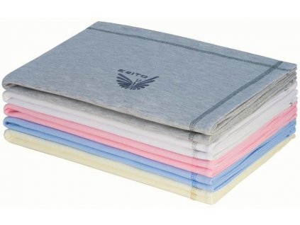 ESITO Letní dětská deka dvojitá bavlna jednobarevná - 75 x 100 cm / bílá