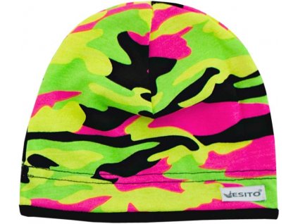 ESITO Dětská čepice Maskáč neonka - maskáč neonka / 32