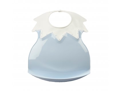 THERMOBABY Plastový bryndák s límcem, Baby Blue
