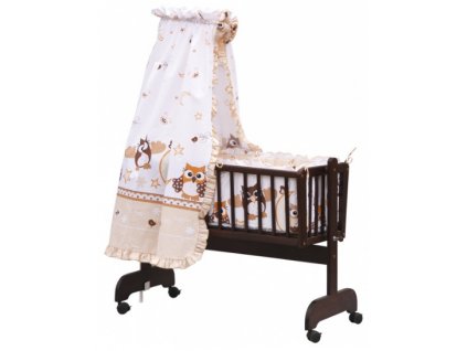 Nebesa nad Mojžíšův košík pro miminko a kolébky - Scarlett Sovička - béžová