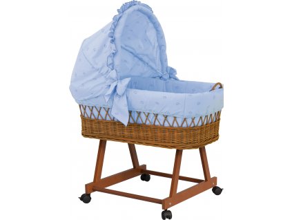 Košík pro miminko s boudičkou Méďa - modrý