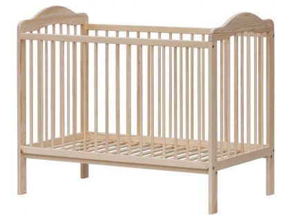 Dětská postýlka s vyndavacími příčkami Scarlett ALEK (borovice) - přírodní ECO 120 x 60 cm