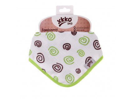 Kikko Bambusový slintáček XKKO BMB Lime Spirals
