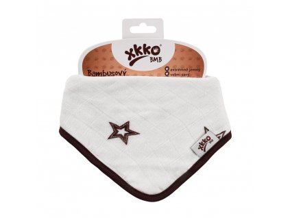 Kikko Bambusový slintáček XKKO BMB Natural Brown Stars