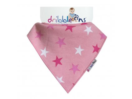 Kikko Dribble Ons Designer Pink Stars