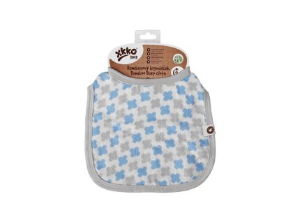 Kikko Bambusový bryndáček XKKO BMB - Scandinavian Baby Blue Cross