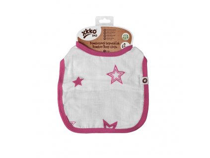 Kikko Bambusový bryndáček XKKO BMB - Magenta Stars