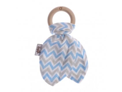 Kikko Kousátko XKKO BMB Lístky - Chevron Baby Blue