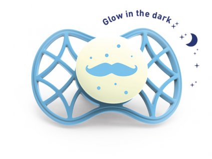 NUVITA Ortodontický dudlík Cool 6m+ svítící ve tmě, Dusk blue