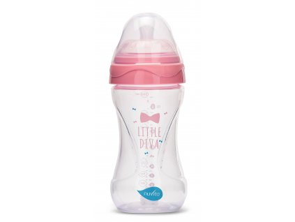 NUVITA Lahvička 250ml, Transparent pink