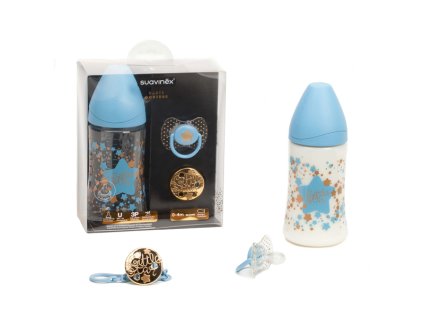 SAUVINEX SUAVINEX | Set PREMIUM HAUTE COUTURE 0-4 m - MODRÝ