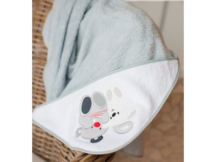 Interbaby INTERBABY | Osuška froté PŘÁTELÉ - ŠEDÁ