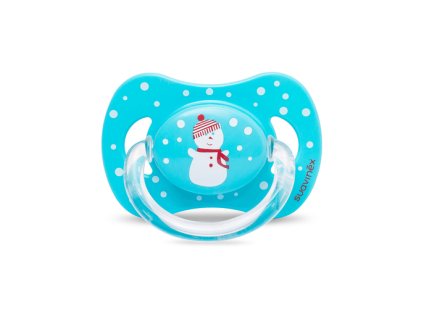 SAUVINEX SUAVINEX | ŠIDÍTKO fyziologické SILIKON 4-18 m - SNĚHULÁK