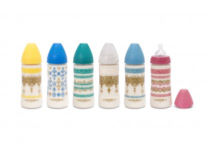 SUAVINEX LÁHEV PREMIUM COUTURE 2018 360 ml SILIKON - TMAVĚ MODRÁ