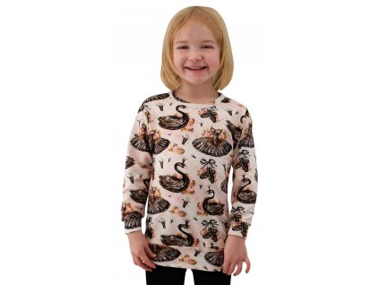 ESITO | Dívčí tunika Labutě vel. 86 - 92 - růžová / 86