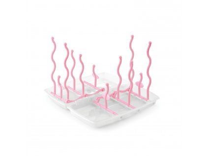 NUVITA Skládací stojan na láhve, Pastel pink