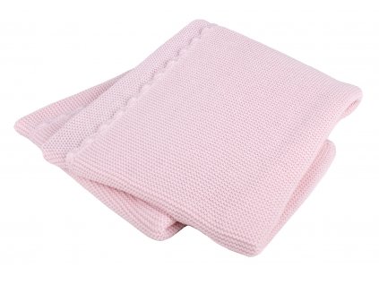 Interbaby INTERBABY | Deka přízová JEMNÁ - RŮŽOVÁ