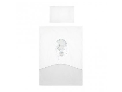 2-dílné ložní povlečení Belisima Ballons 100/135 šedé