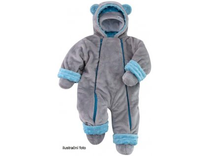 ESITO | Kojenecké botičky Minky Méďa - modrá / 3 - délka stélky: 13 cm