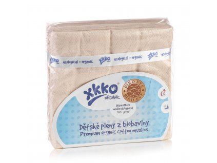 Kikko Pleny z biobavlny XKKO Organic 80x80 - Bird Eye Natural