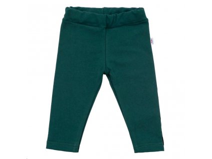 Kojenecké bavlněné legíny New Baby Leggings tmavě zelené vel.56