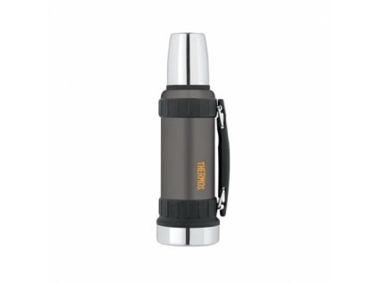 THERMOS Odolná termoska na nápoje s madlem - černá