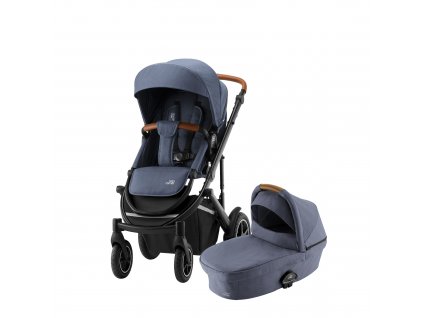 BRITAX Set kočárek Smile III + hluboká korba, Indigo Blue