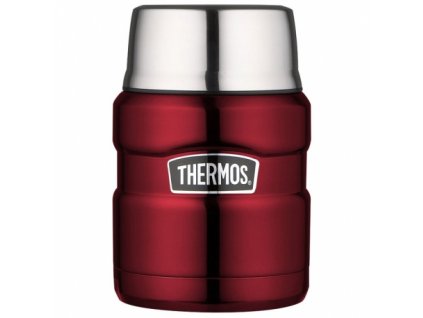 THERMOS Termoska na jídlo se skládácí lžící a šálkem - červená