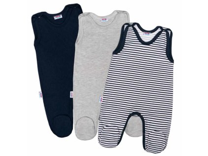 Kojenecké dupačky New Baby Classic II Kluk 3ks vel.50