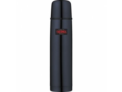 THERMOS Termoska s tlačítkovým uzávěrem a šálkem - tmavě modrá