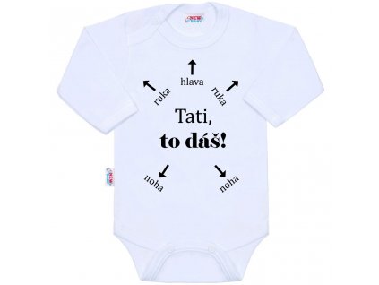 Body s potiskem New Baby Tati, to dáš!