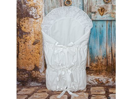 ESITO Zavinovačka klasická čtvercová 2 kanýry - bílá / 75 x 75 cm