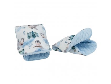 ESITO | Rukávník Golf Softshell Ptáčci modrá - modrá / 2x 23 x 21 cm