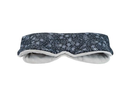 ESITO | Rukávník na kočárek Sněhová vločka - stříbrná / 45 x 53 cm