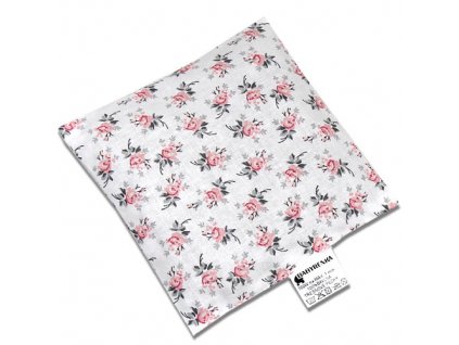Babyrenka nahřívací polštářek 15x15 cm z třešňových pecek Rose grey