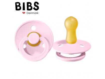 BIBS DUDLÍK KAUČUK KULATÝ TŘEŠINKA BABY PINK M