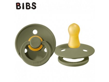 BIBS DUDLÍK KAUČUK KULATÝ TŘEŠINKA OLIVE M
