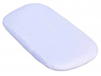 Nepropustné prostěradlo do kočárku Scarlett - 75x35 cm - bílé
