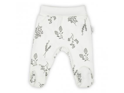 Kojenecké bavlněné polodupačky Nicol Ella bílé