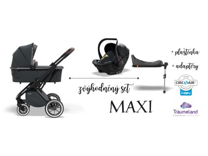 Moon Set Rocca Edition maxi - Anthrazit/black chrom