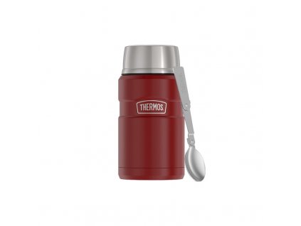 THERMOS Termoska na jídlo se skládácí lžící a šálkem - rustic red