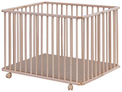 Ohrádka pro děti Scarlett TOFA přírodní ECO - borovice, 100 x 75 cm