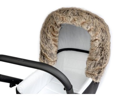 JASMINE Kožešina na kočárek Wolf šedá