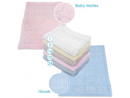 BABYMATEX dětská akrylová deka 75x100 růžová