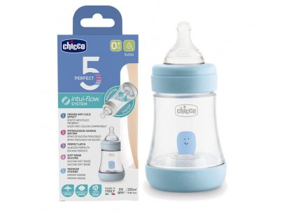 CHICCO Láhev PERFECT 5 150 ml 4m+ boy