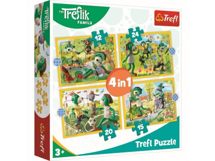 TREFL Puzzle 4v1 Společná zábava Trefliků