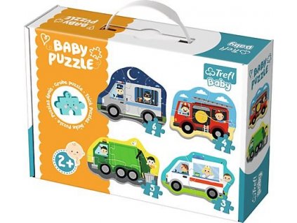 TREFL Puzzle Baby Klasická vozidla a soutěže 2+