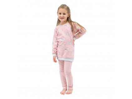 ESITO Dívčí tunikové pyžamo Víly/ růžová