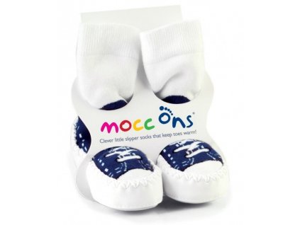 Kikko Baleríny Mocc Ons - Sneakers Navy - Velikost 6-12m