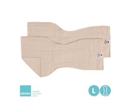 Kikko Anatomicky tvarované savé vložky SENEO Twill 2ks - Velikost L